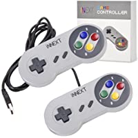 iNNEXT® 2x Classic USB Gamepad Retro Controlador USB de juegos SNES para Windows- PC- Mac y Raspberry Pi System